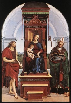  Side Painting - Madonna and Child The Ansidei Altarpiece Renaissance master Raphael